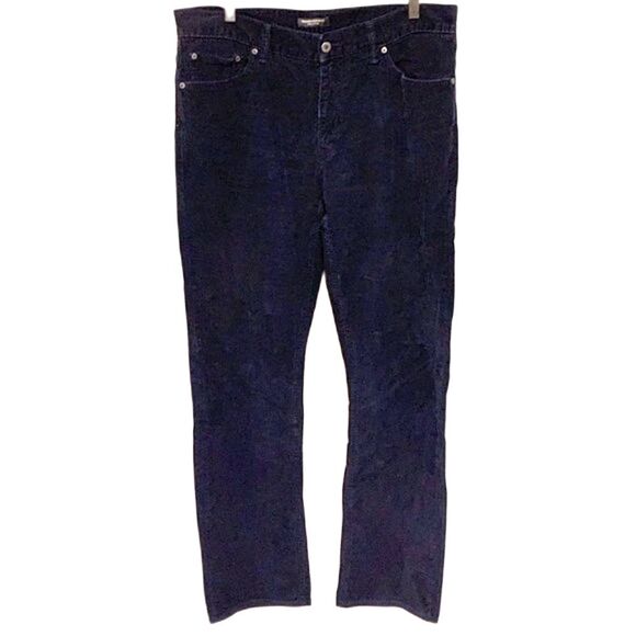 Banana Republic Navy Blue Mid Wale Corduroy Jean Style Pants Size 36 X 34 - Picture 3 of 11